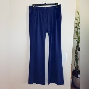 Navy Blue Flared Pants